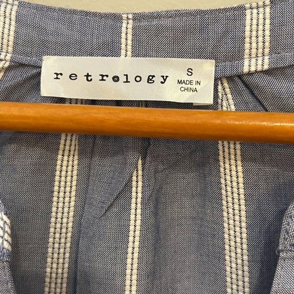 Retrology Womens striped quarter sleeve size small like new shirt - Picture 2 of 4